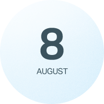 8 AUGUST