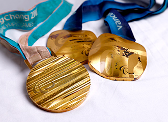 新田選手が過去の大会で獲得した金メダル